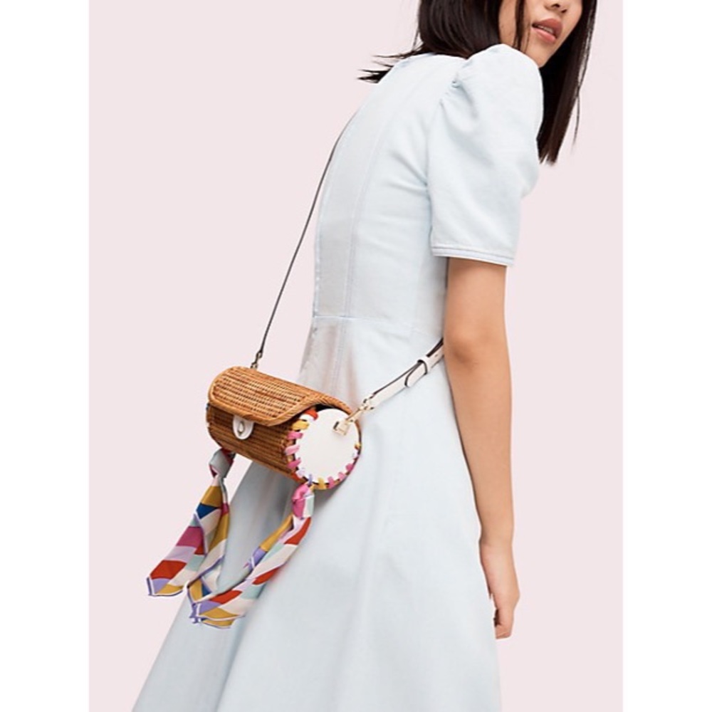 NWT Kate Spade Rose Cylinder Crossbody Bag
